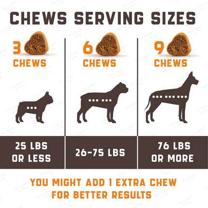 Natural Calming Chews for Dogs with Hemp Oil & Valerian Root - Peanut Butter Flavor, 180 Chews | Fast Free Shipping to USA | Premium Quality