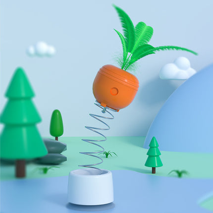 Carrot Cat Leaking Food Tumbler Toy – Interactive Puzzle Feeder | Petpexi