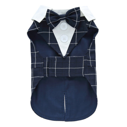 Elegant Dog Tuxedo Dress – Formal Pet Outfit for Small Dogs | Petpexi