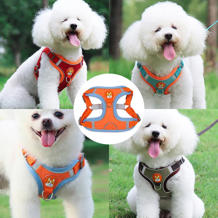 New Dog Leash and Harness Set | Adjustable Puppy Cat Harness Vest | Reflective No Pull Dog Harness | petpexi.com