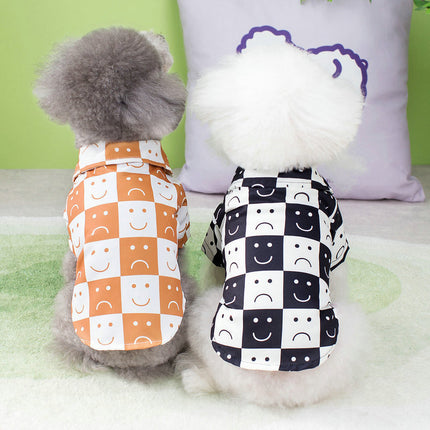 Checkered Dog Shirt – Casual Pet Outfit for Small Dogs & Cats | Petpexi