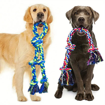 Heavy-Duty Rope Knot Chew Toy for Large Breeds - Petpexi