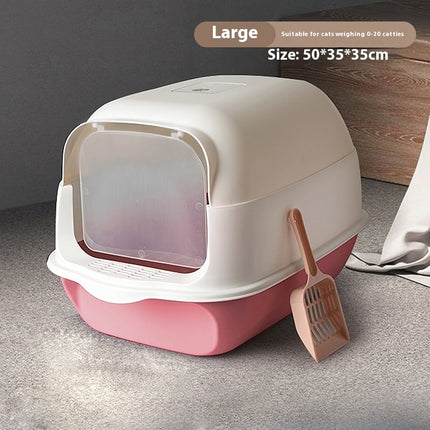 Litter Box Fully Enclosed Cat Toilet – Spacious & Odor-Free | www.petpexi.com