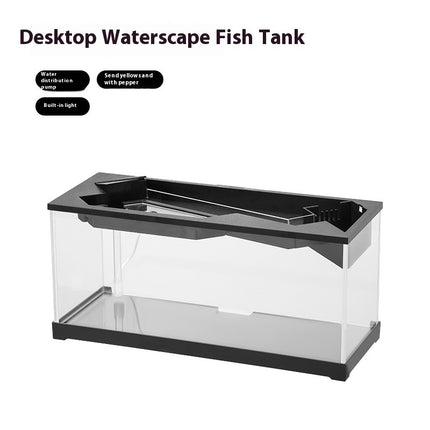 Premium Acrylic Lazy Aquarium with Built-In Filter, Heater & LED Lighting – Small | www.petpexi.com
