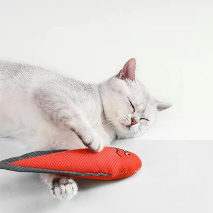 New Cat Toy Ringing Paper Fish – Catnip Plush Pillow with Crinkle Sound | Petpexi