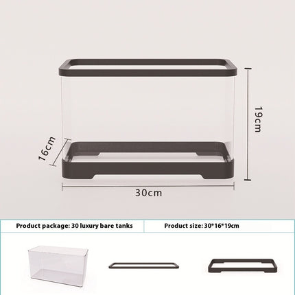 Four Generation Acrylic Transparent Fish Tank – Classic Black Luxury | PetPexi