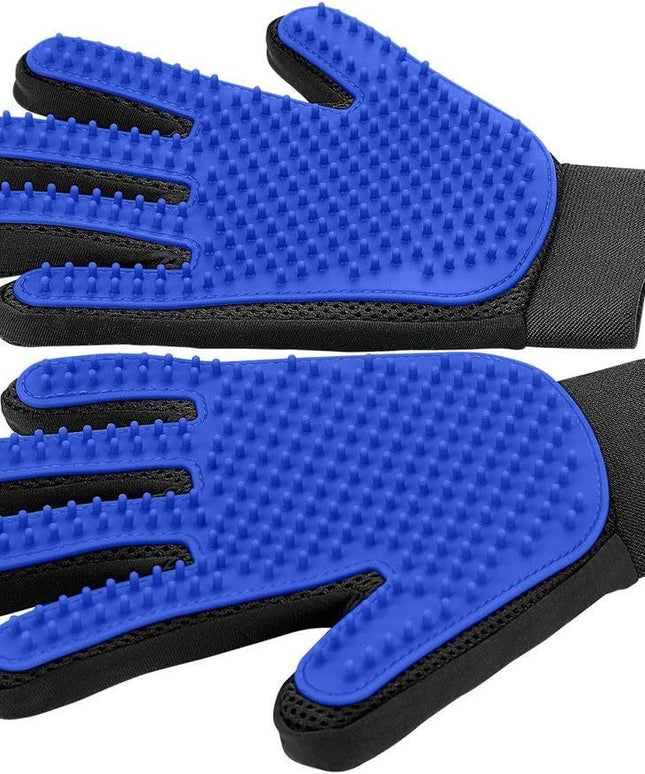 Upgrade Pet Grooming Gloves for Cats, Dogs & Horses – Gentle Shedding & Hair Remover Mittens | Petpexi