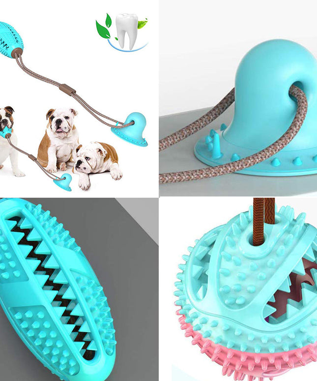 Silicon Suction Cup Tug Interactive Dog Ball Toy - Petpexi.com