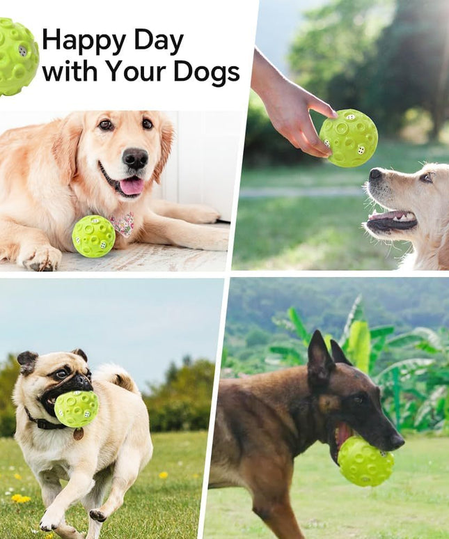 Interactive Squeaky Dog Ball – Durable Chew Toy for Aggressive Chewers | petpexi.com