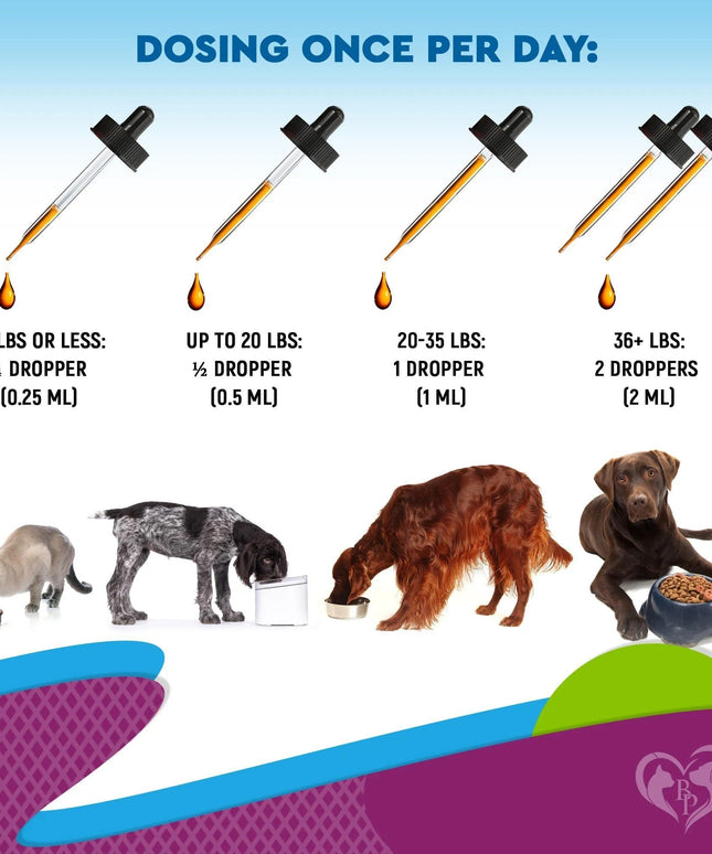 15-in-1 Cat and Dog Multivitamin with Glucosamine & Cranberry - Supports Urinary Tract, Hip & Joint, Skin & Coat | 60 ml - Free & Fast Shipping in the USA at www.petpexi.com