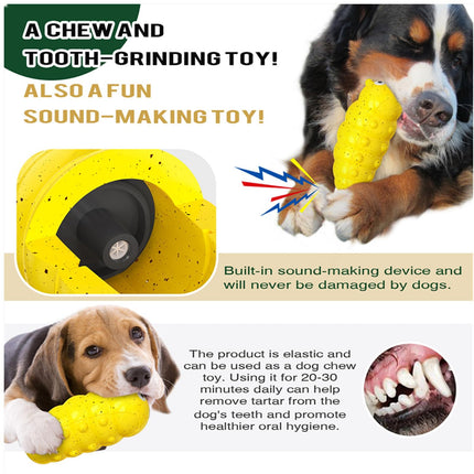 Indestructible Squeaky Dog Chew Toys for Aggressive Chewers - Medium, Durable, Food-Grade
