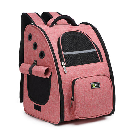 Breathable Pet Backpack Carrier for Cats and Dogs – Travel Bag with Mesh and Soft Handle | Petpexi USA


