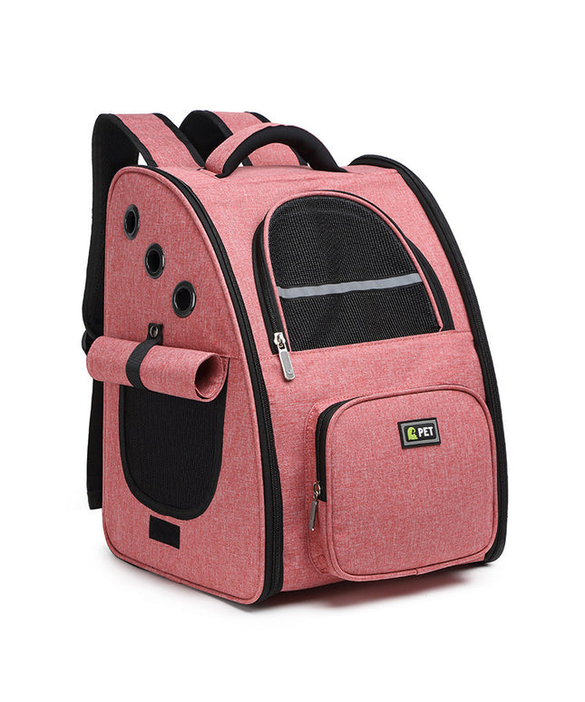 Breathable Pet Backpack Carrier for Cats and Dogs – Travel Bag with Mesh and Soft Handle | Petpexi USA

