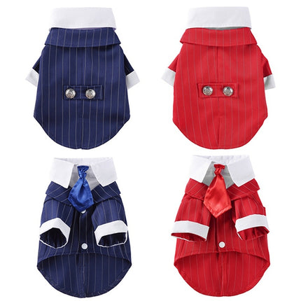 British-style dog wedding tuxedo dress for small dogs – elegant formal outfit from Petpexi with fast and free U.S. shipping

