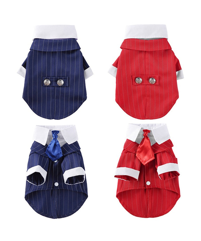 British-style dog wedding tuxedo dress for small dogs – elegant formal outfit from Petpexi with fast and free U.S. shipping

