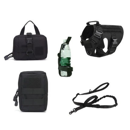 Tactical Dog Harness and Leash Set for All Breeds - Best Harness for French Bulldogs and K9 Training - petpexi.com