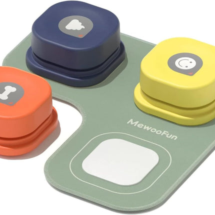 MEWOOFUN Dog Talking Buttons Set – Interactive & Durable Dog Toys | Petpexi