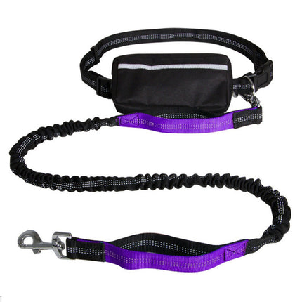 Hands-Free Reflective Dog Leash – Retractable Running Belt for Medium & Large Dogs