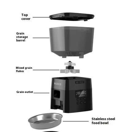 RWSQ-02 2L Automatic Pet Feeder - High-Quality Pet Feeding Machine