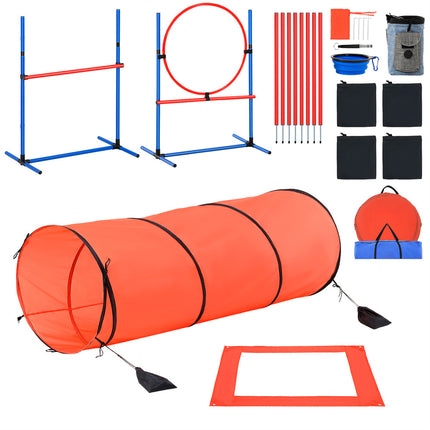 VEVOR 5-Piece Dog Agility Training Set with Hurdles & Tunnel – Premium Quality for Active Dogs | Free U.S. Shipping – Petpexi