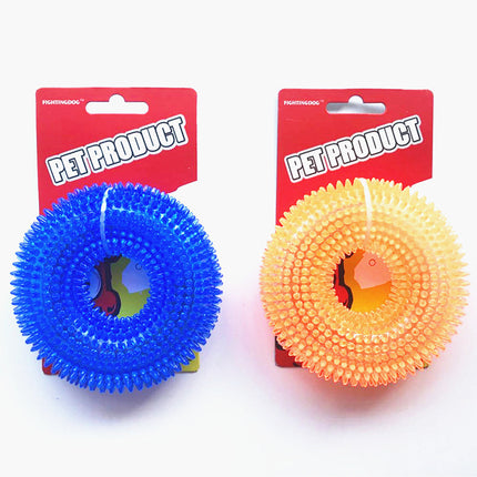 Sounding Spike Ring - Durable Pet Toy Ball | PetPexi
