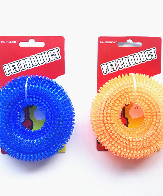 Sounding Spike Ring - Durable Pet Toy Ball | PetPexi
