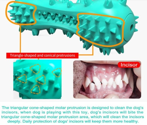 High-Quality Rubber Molar Stick Dog Chew Toy for Aggressive Dogs - Petpexi