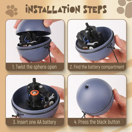 Interactive Cat Ball Toy – Automatic Moving Self-Rolling Pet Toy for Cats & Dogs | Petpexi