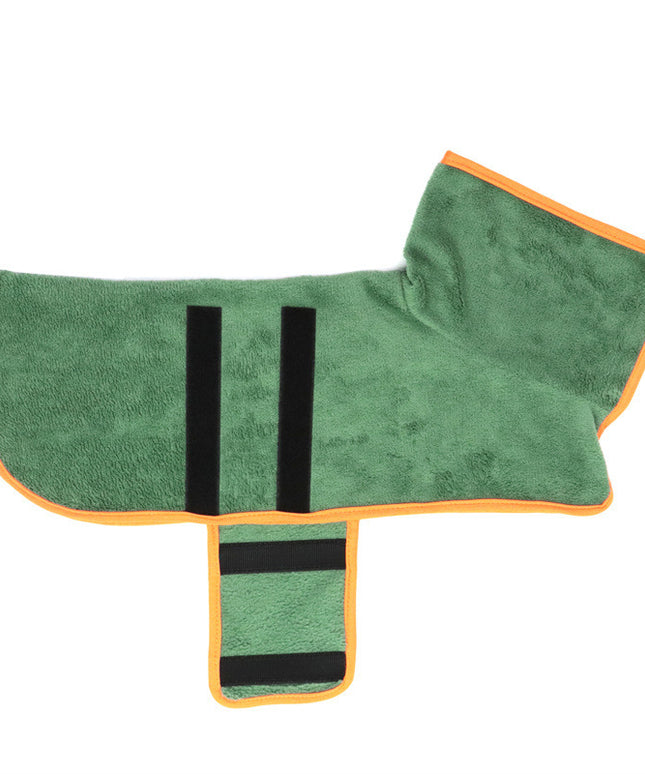 Dog Bathrobe Microfiber Absorbent Pet Drying Coat – Fast Drying for Dogs & Cats | Petpexi
