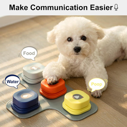 MEWOOFUN Dog Talking Buttons Set – Interactive & Durable Dog Toys | Petpexi