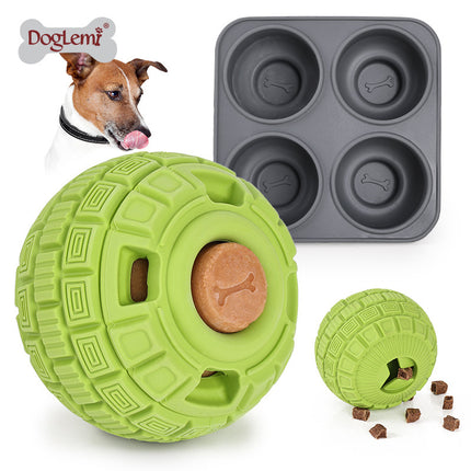 Natural Rubber Food Dropping Ball Toy – Durable Interactive Dog Puzzle Toy | www.petpexi.com