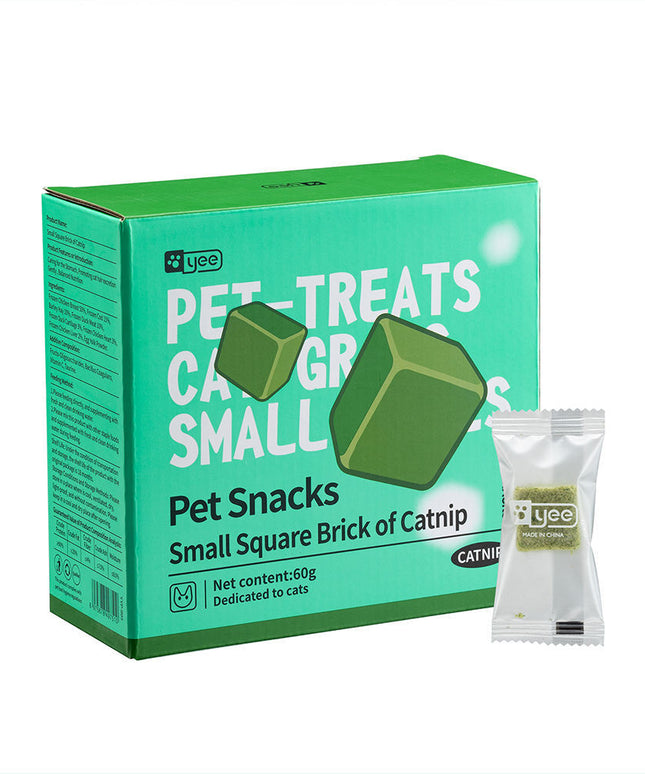 Premium Cat Grass Small Brick with Natural Catnip for Digestive & Skin Health, available at PetPexi.com