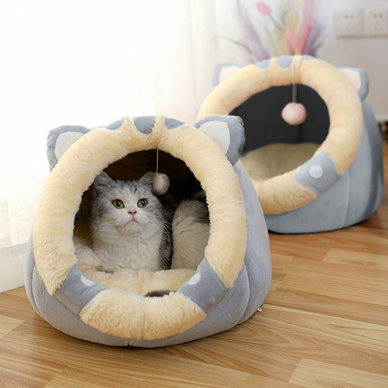 Soft enclosed cat house villa for cats and small pets, premium cloth design, available at www.petpexi.com

