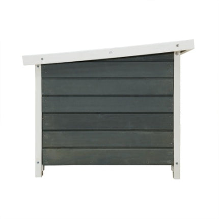 Weatherproof Wooden Outdoor Rabbit Hutch Lockable Door Openable Top Indoor for Small Animals