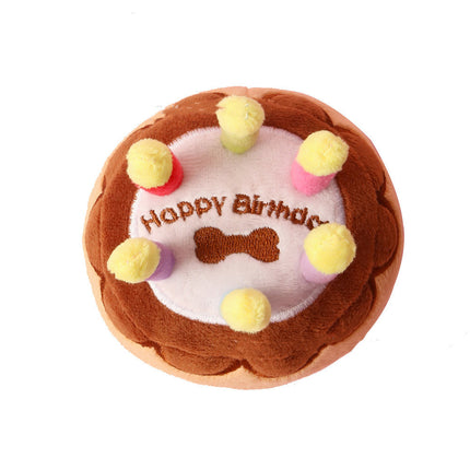 Pet Plush Toy Birthday Candle Cake – Durable Plush Dog Toy | www.petpexi.com