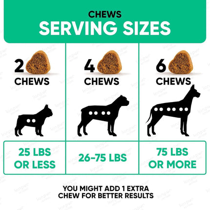 Kinpur Pet Care Natural Dog Allergy Chews for Itchy Skin & Hot Spots - 180 Treats