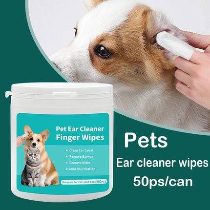 Pet Ear Cleaning Wipes for Dogs & Cats – Gentle, Hypoallergenic & Effective Ear Care | Petpexi