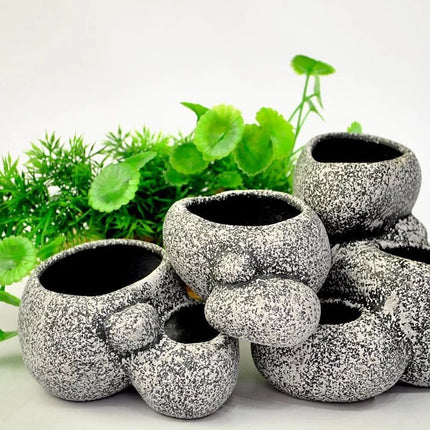 Ceramic simulation stone cichlid and hydroponic pots from www.petpexi.com – fish-safe, multifunction, and Fast & Free USA Shipping.

