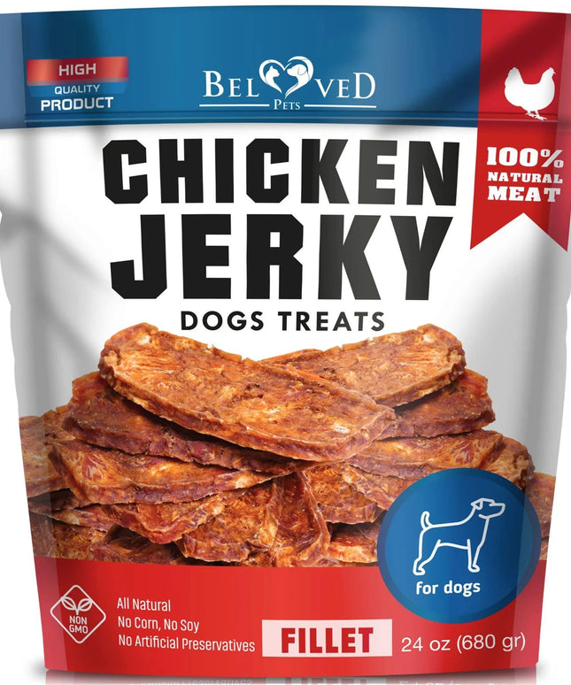 Chicken Jerky Dog Treats 1.5 Lb - All-Natural, High Protein, Grain-Free for Dogs | PetPexi