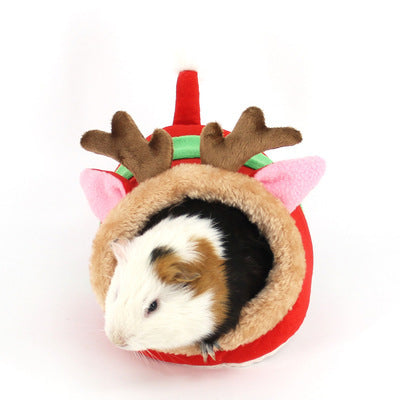 Ji Zai Zai Cute Cotton Nest for guinea pigs, chihuahuas, mini snakes, and small pets, offering a cozy, secure space.

