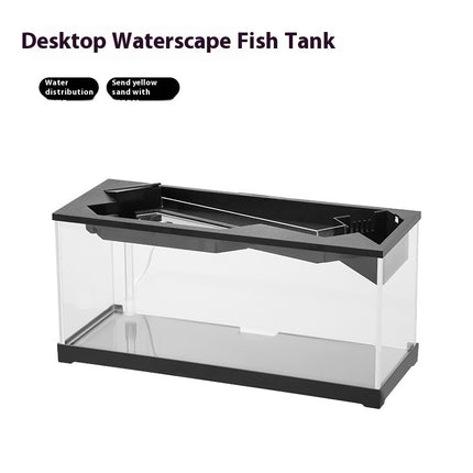 Premium Acrylic Lazy Aquarium with Built-In Filter, Heater & LED Lighting – Small | www.petpexi.com