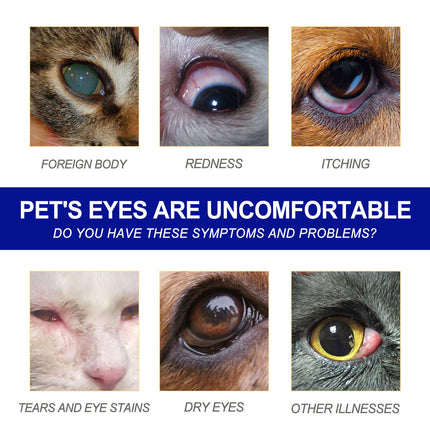 Pet Eye Drops for Dogs & Cats – Relief for Dry, Red Eyes & Odor Removal | Petpexi