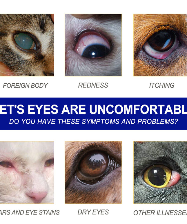 Pet Eye Drops for Dogs & Cats – Relief for Dry, Red Eyes & Odor Removal | Petpexi