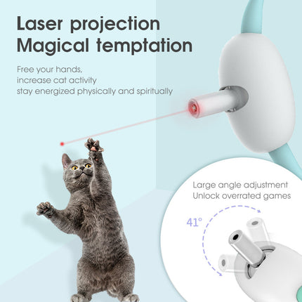 Automatic Smart Laser Teasing Cat Collar – USB Rechargeable Interactive Toy | Petpexi