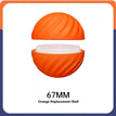 Orange replacement shell 67mm
