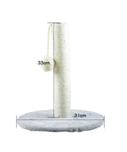 Cat scratching column grey