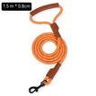 Orange Leather Round Rope / M