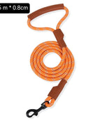 Orange Leather Round Rope
