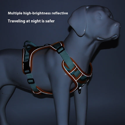 Dog Chest and Back Reflective Commuter Hand Holding Rope – Safety Harness for Dogs | Petpexi