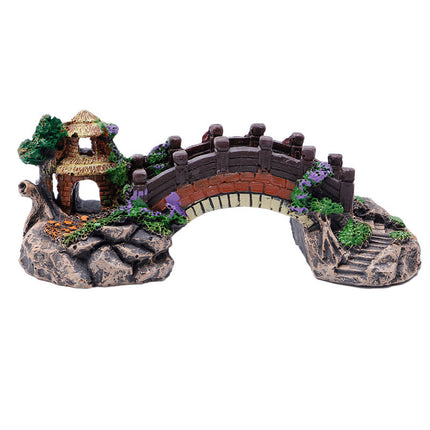 Resin Fish Tank Landscape Fake Bridge Decoration – Small Size | www.petpexi.com